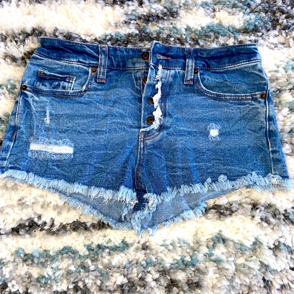 Shortie jean shorts